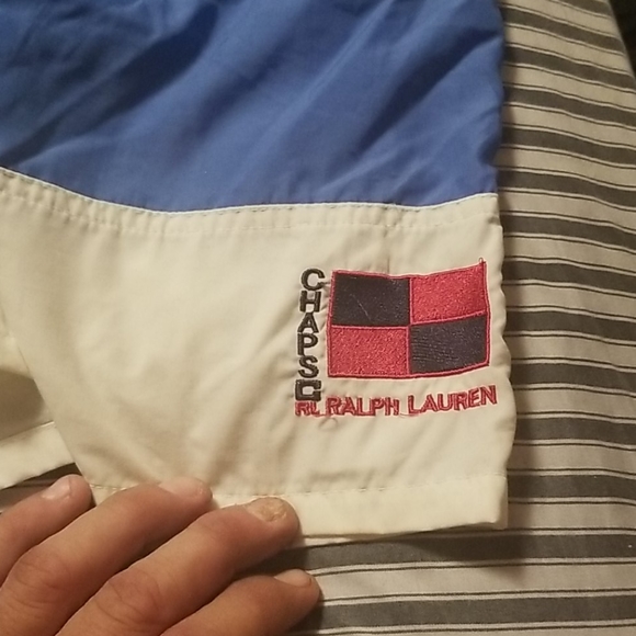 VINTAGE MENS RALPH LAUREN  CHAPS SWIM TRUNKS MED - Picture 2 of 7